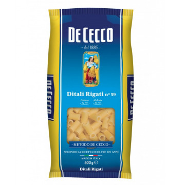 DITALI RIGATI DE CECCO 59 KG 0,500 CF24