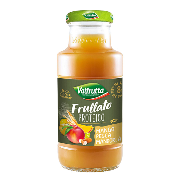 FRULLATO PROTEICO VALFRUTTA MANGO PESCA MANDORLA 200x24 CT1