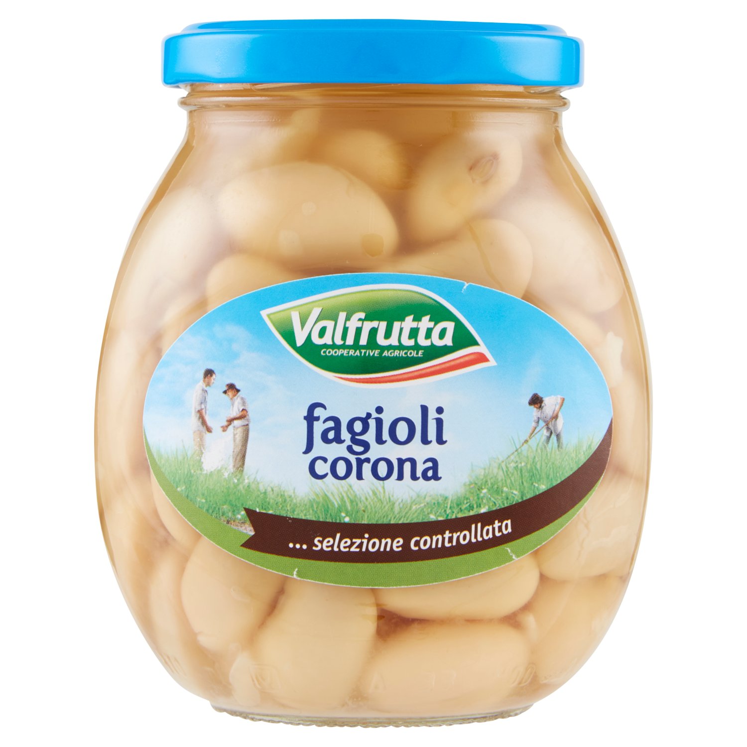 FAGIOLI CORONA  VALFRUTTA IN VETRO 370GR PZ.12