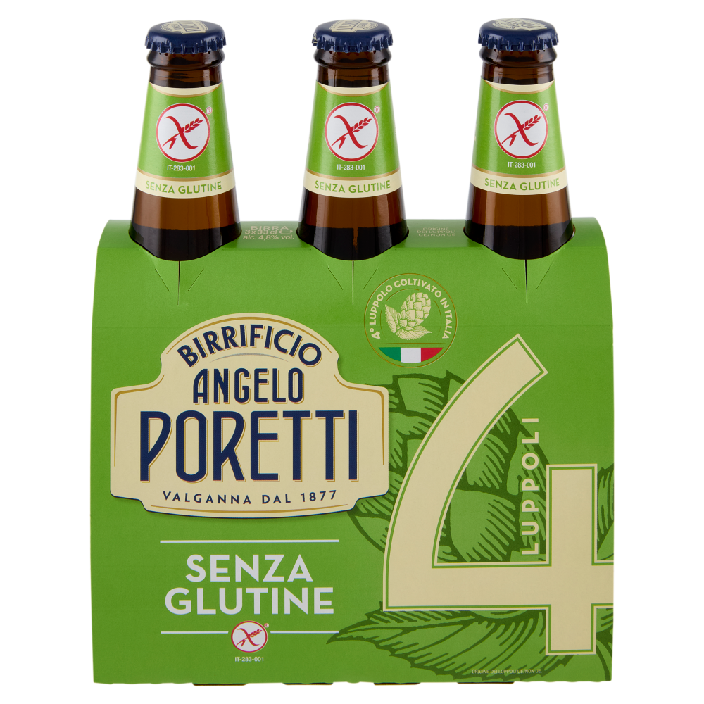B. PORETTI 4 LUPPOLI SENZA GLUTINE CL33*3 BT24