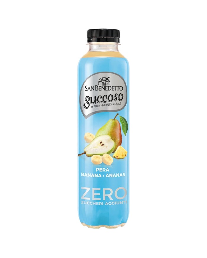 SUCCOSO ZERO POWER&FRUIT CAFFEINA PERA-BANANA-ANANAS CL40 BT12